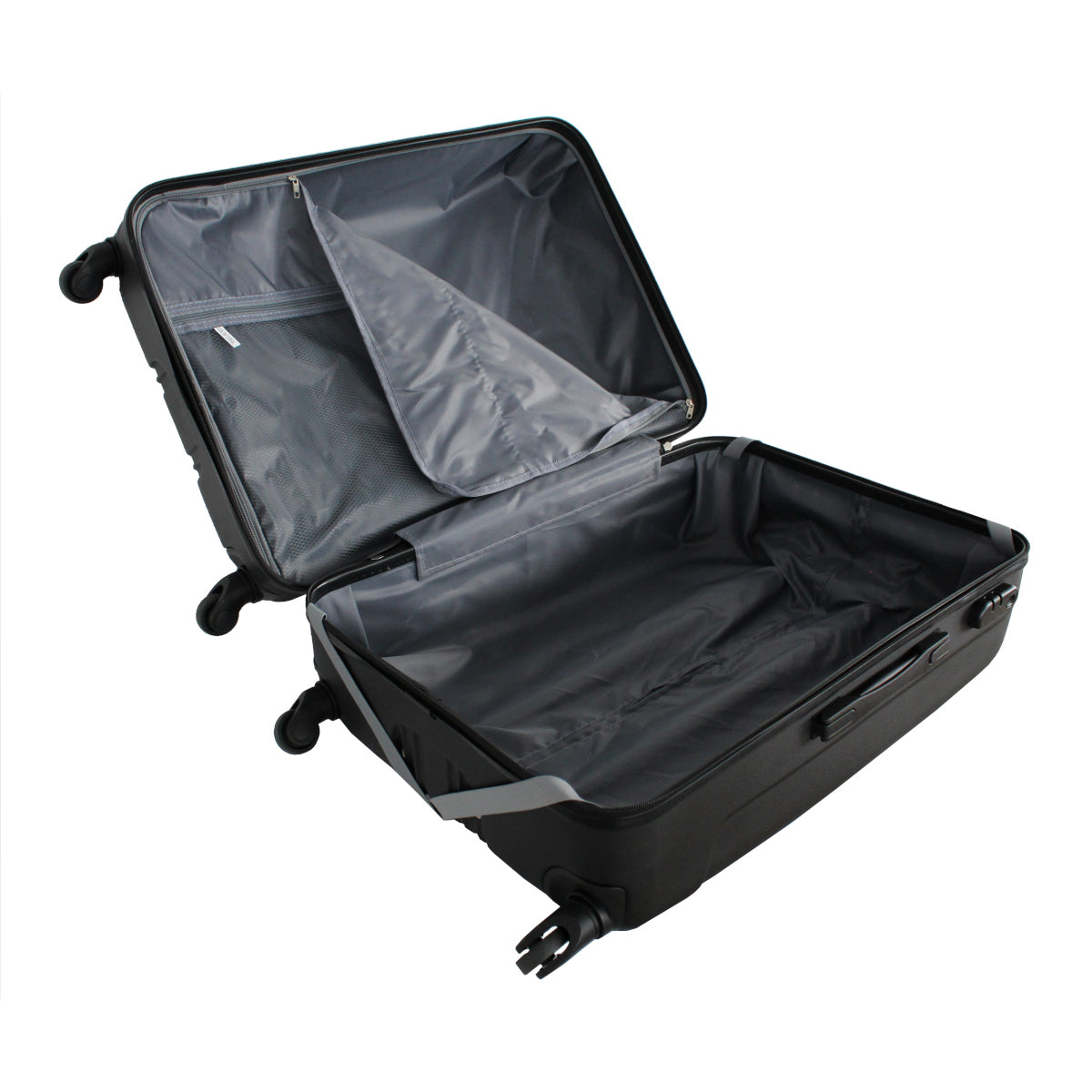 Valise grande taille Alistair - Collection Airo - 4 roues - ABS ultra résistant - Noir