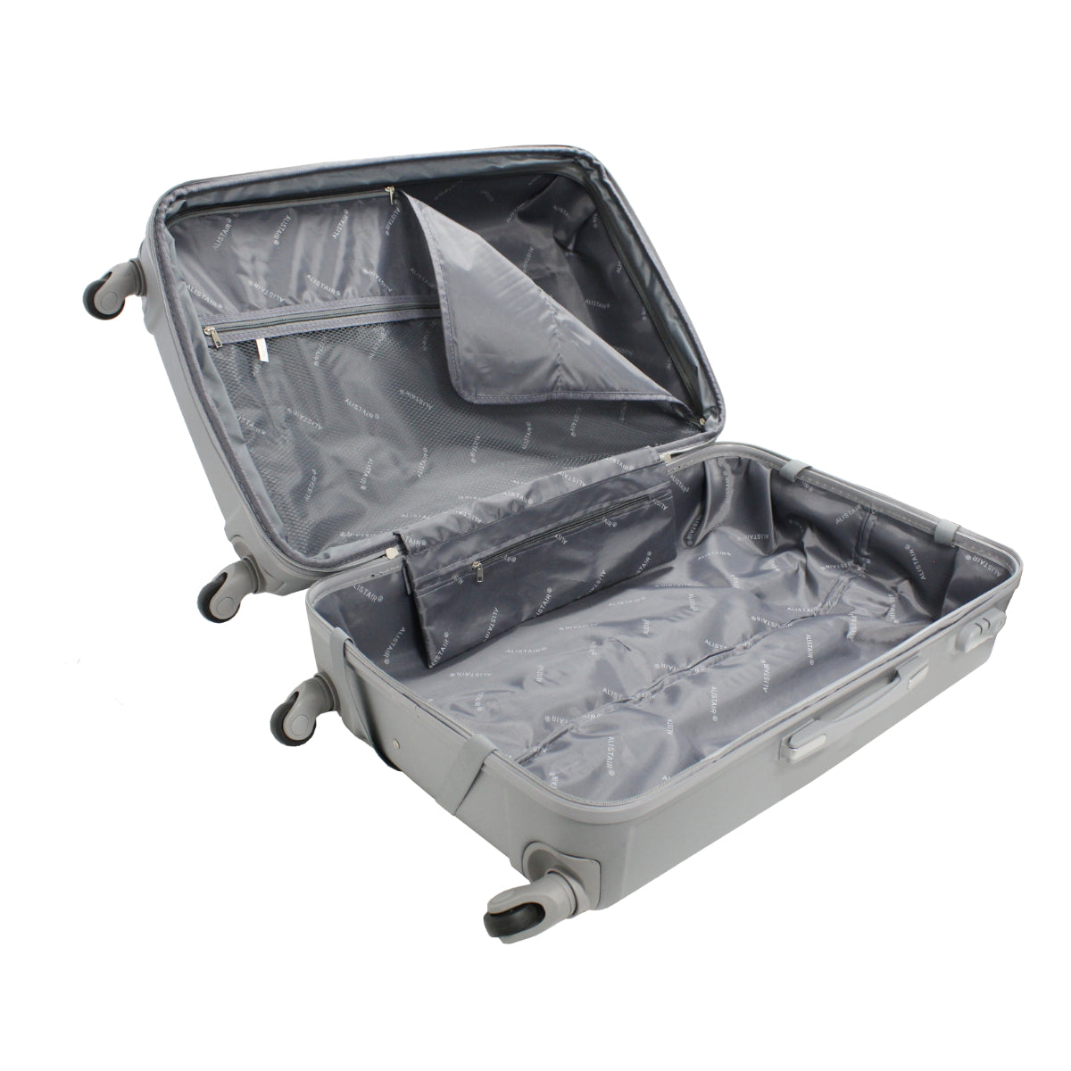 Set de 4 Valises 50cm-55cm-65cm-75cm + Vanitys S et XS Alistair - Collection Iron - 4 roues - ABS ultra résistant - Noir