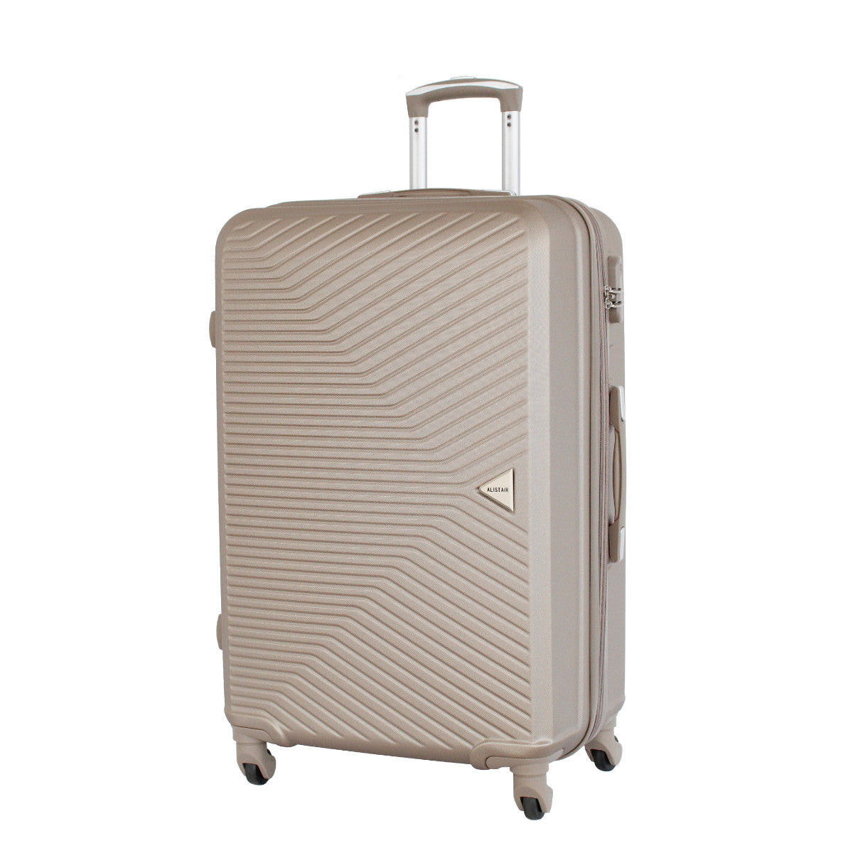 Set de 4 Valises 50cm-55cm-65cm-75cm + Vanitys S et XS Alistair - Collection Iron - 4 roues - ABS ultra résistant - Noir