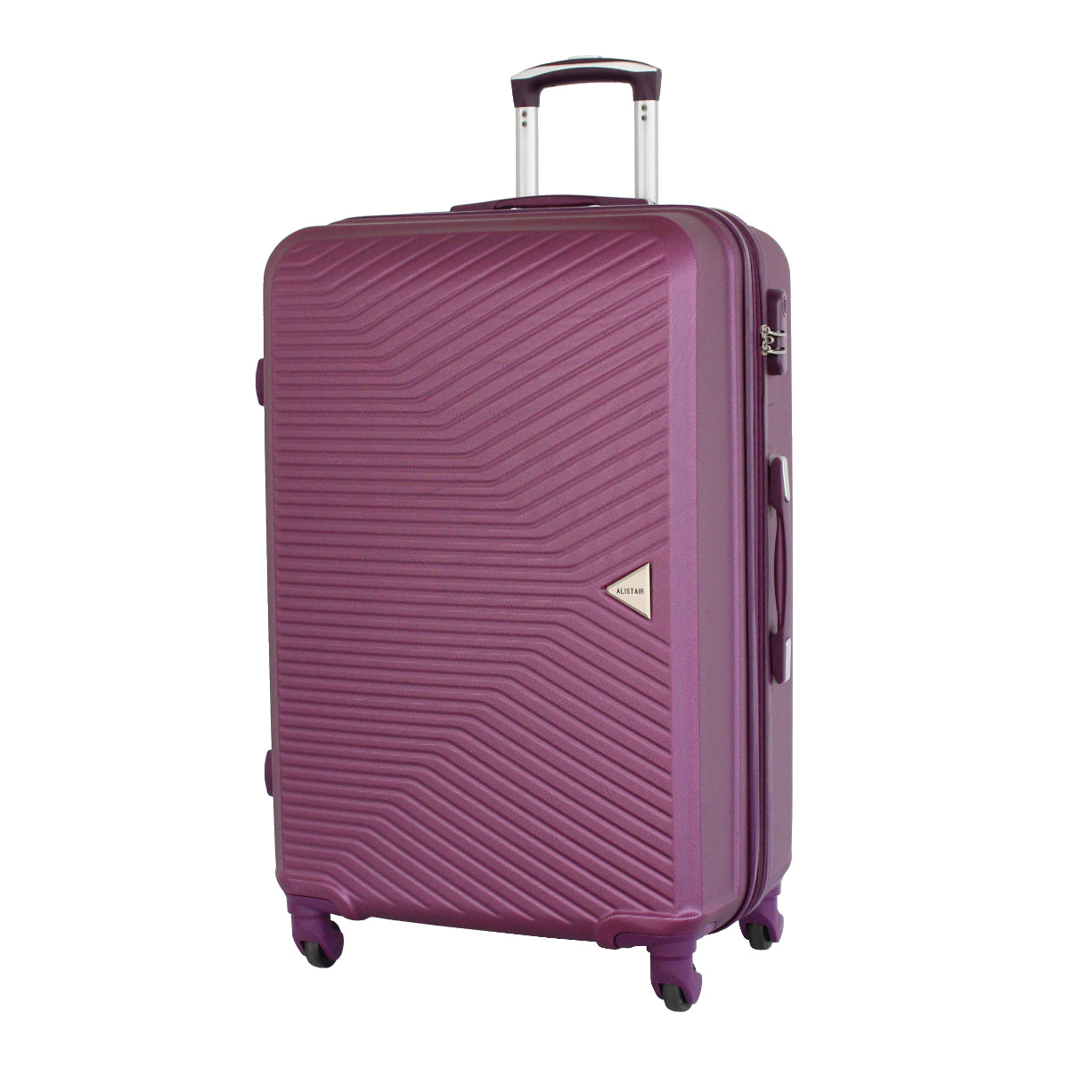 Set de 4 Valises 50cm-55cm-65cm-75cm + Vanitys S et XS Alistair - Collection Iron - 4 roues - ABS ultra résistant - Noir