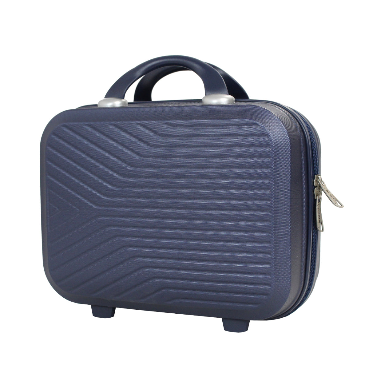 Set de 4 Valises 50cm-55cm-65cm-75cm + Vanitys S et XS Alistair - Collection Iron - 4 roues - ABS ultra résistant - Bleu