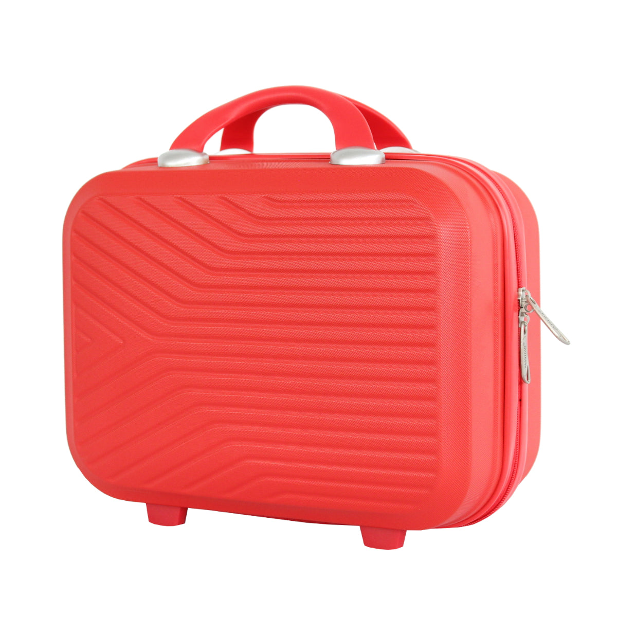 Set de 4 Valises 50cm-55cm-65cm-75cm + Vanitys S et XS Alistair - Collection Iron - 4 roues - ABS ultra résistant - Rouge