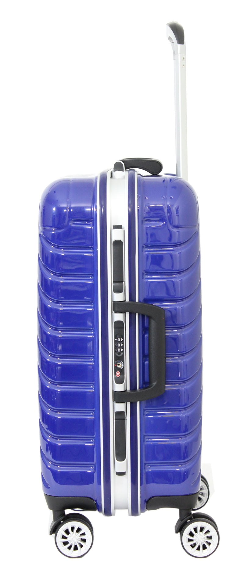 Valise cabine Alistair - Collection Infinity - 4 roues - ABS ultra résistant - Bleu