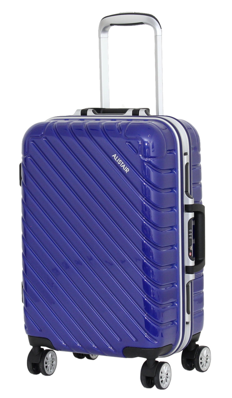 Valise cabine Alistair - Collection Infinity - 4 roues - ABS ultra résistant - Bleu