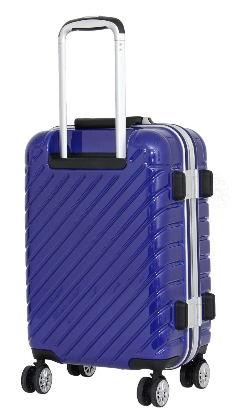 Valise cabine Alistair - Collection Infinity - 4 roues - ABS ultra résistant - Bleu