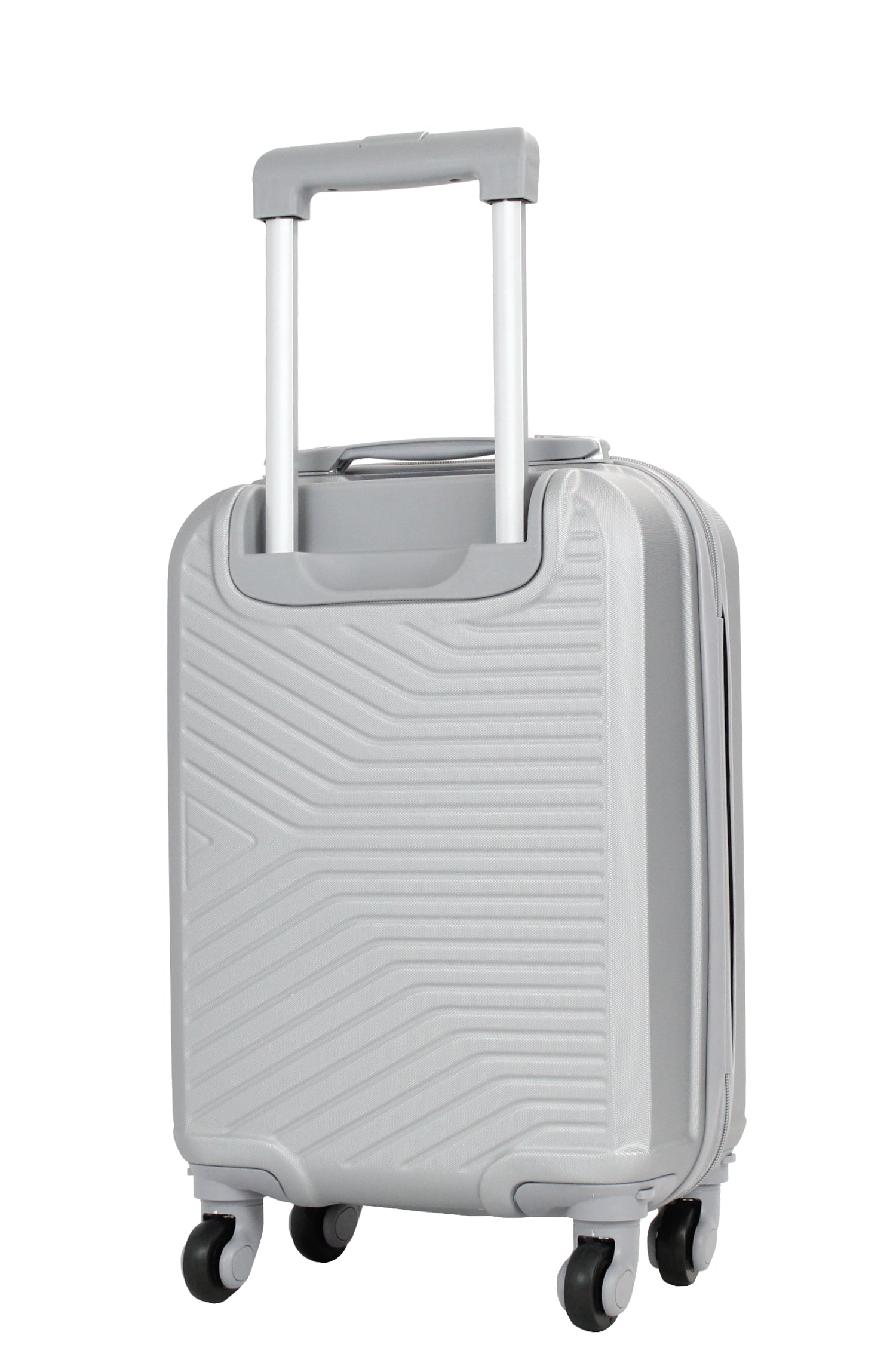 Valise cabine 50 cm et Vanity XS Alistair - Collection Iron - 4 roues - ABS ultra résistant - Argent