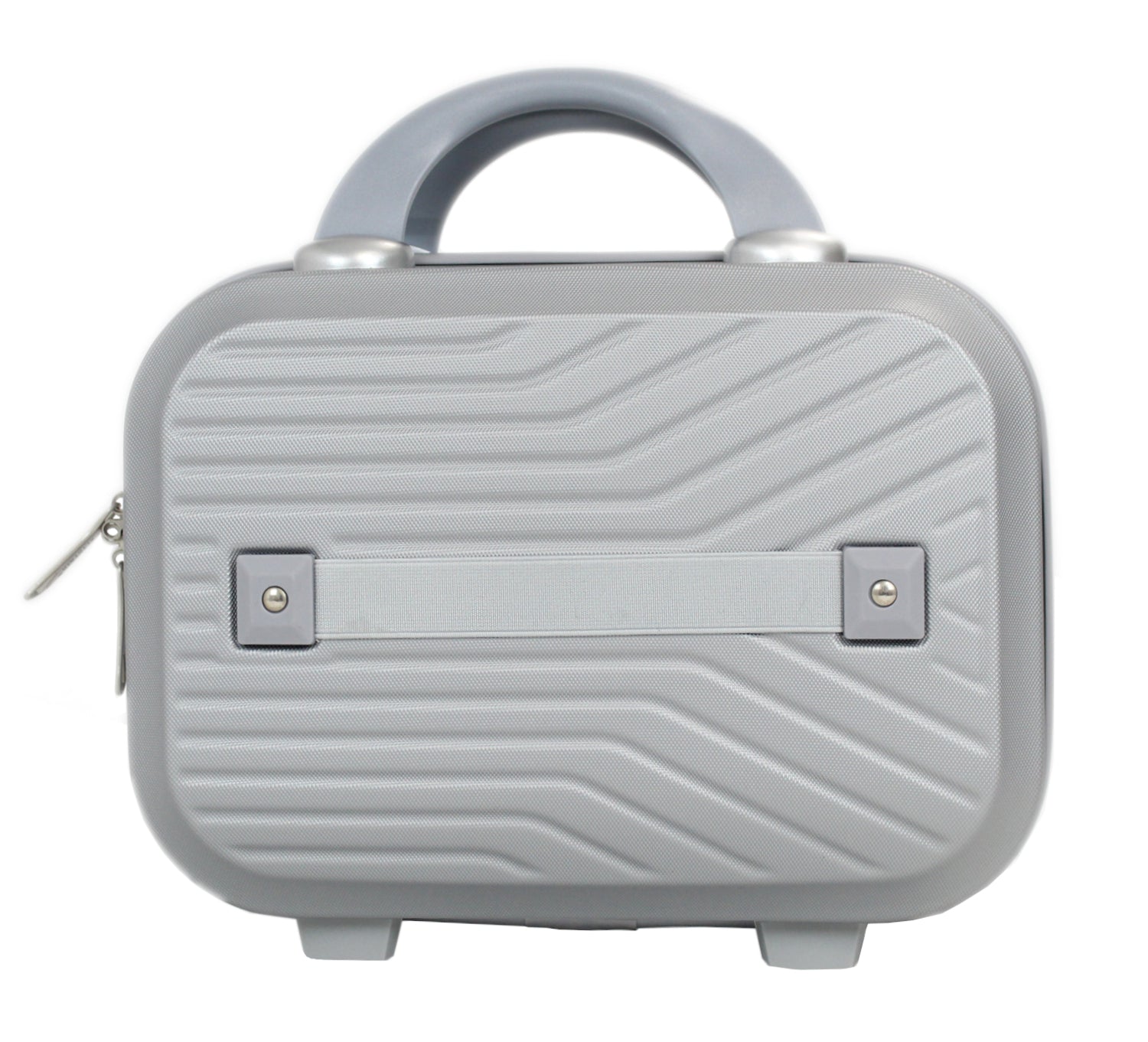 Valise cabine 50 cm et Vanity XS Alistair - Collection Iron - 4 roues - ABS ultra résistant - Argent