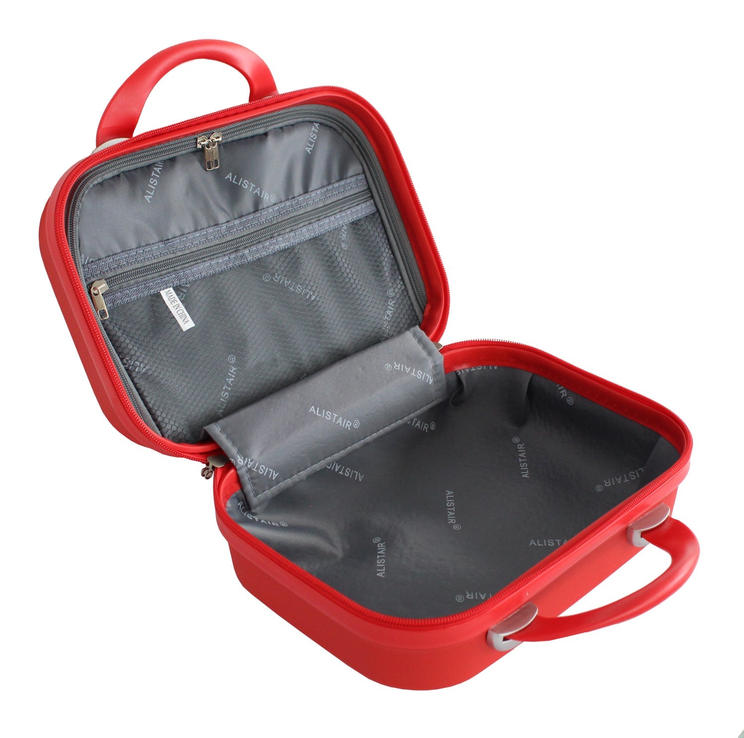 Valise cabine 50 cm et Vanity XS Alistair - Collection Iron - 4 roues - ABS ultra résistant - Rouge