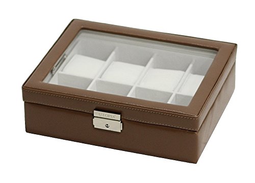 Boite à Montres (8 Montres) Top Qualité - Véritable Verre de Protection