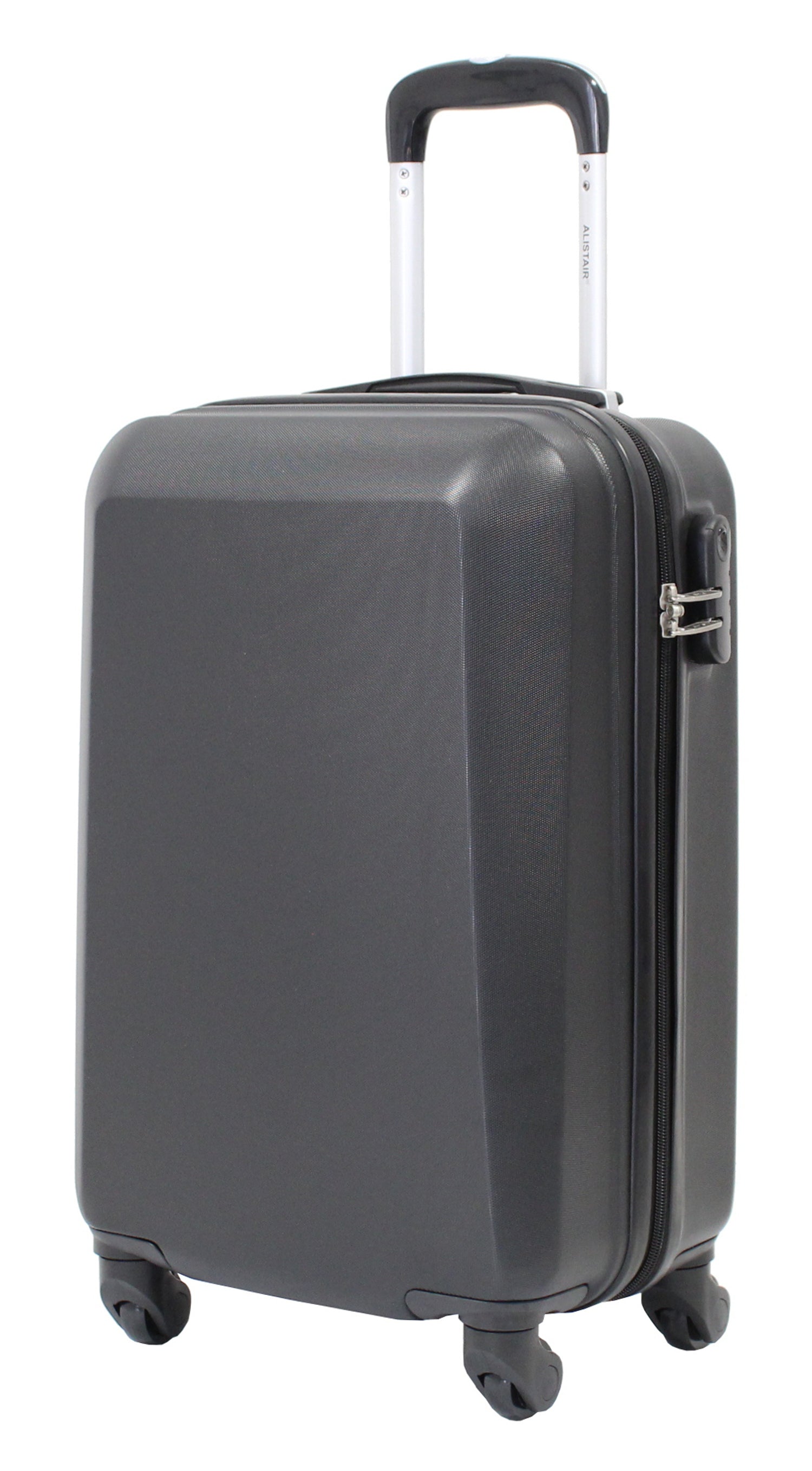 Valise cabine Alistair - Collection Pure - 4 roues - ABS ultra résistant - Noir