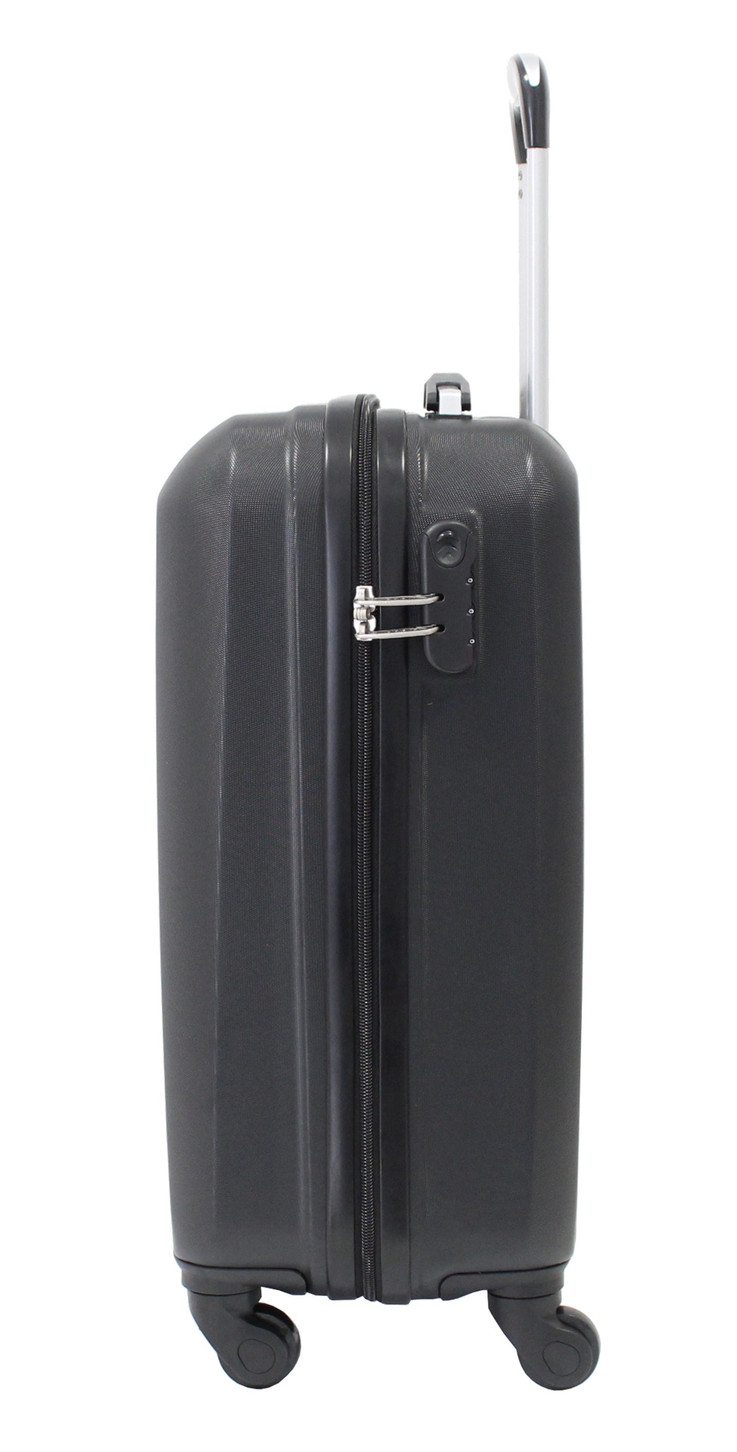 Valise cabine Alistair - Collection Pure - 4 roues - ABS ultra résistant - Noir