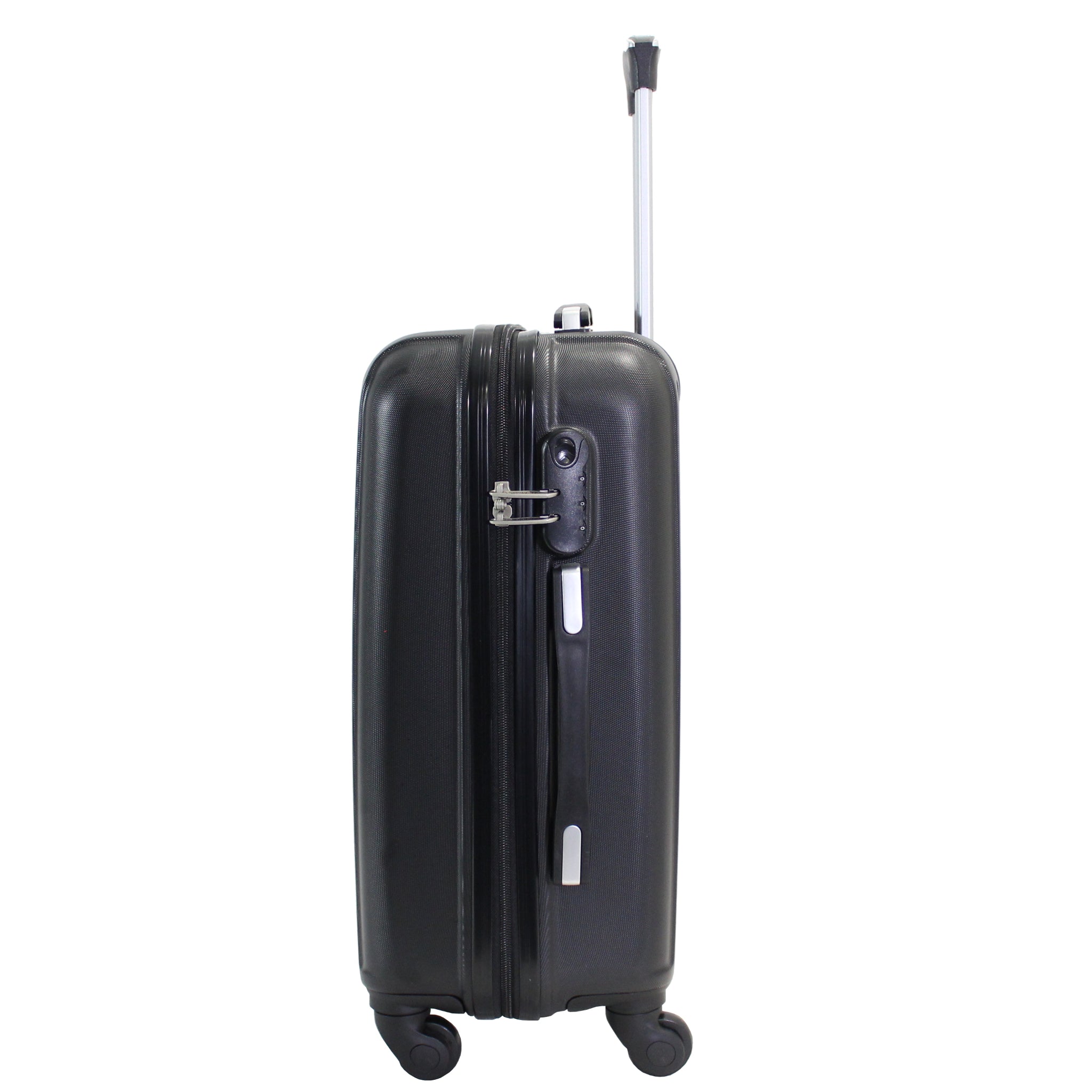 Valise cabine Alistair - Collection Sécure - 4 roues - ABS ultra résistant - Noir