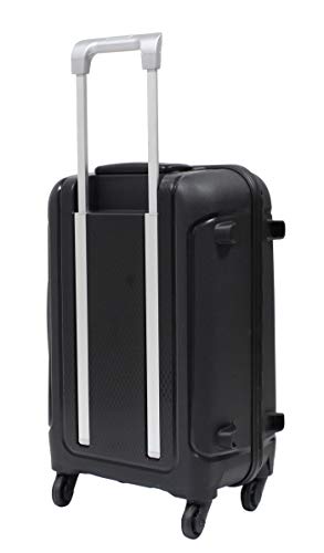 Valise cabine Alistair - Collection X-Lock - 4 roues - Polypropylène - Noir