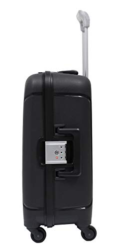 Valise cabine Alistair - Collection X-Lock - 4 roues - Polypropylène - Noir