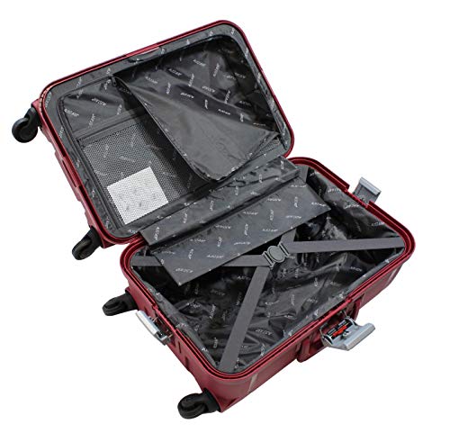Valise cabine Alistair - Collection X-Lock - 4 roues - Polypropylène - Rouge