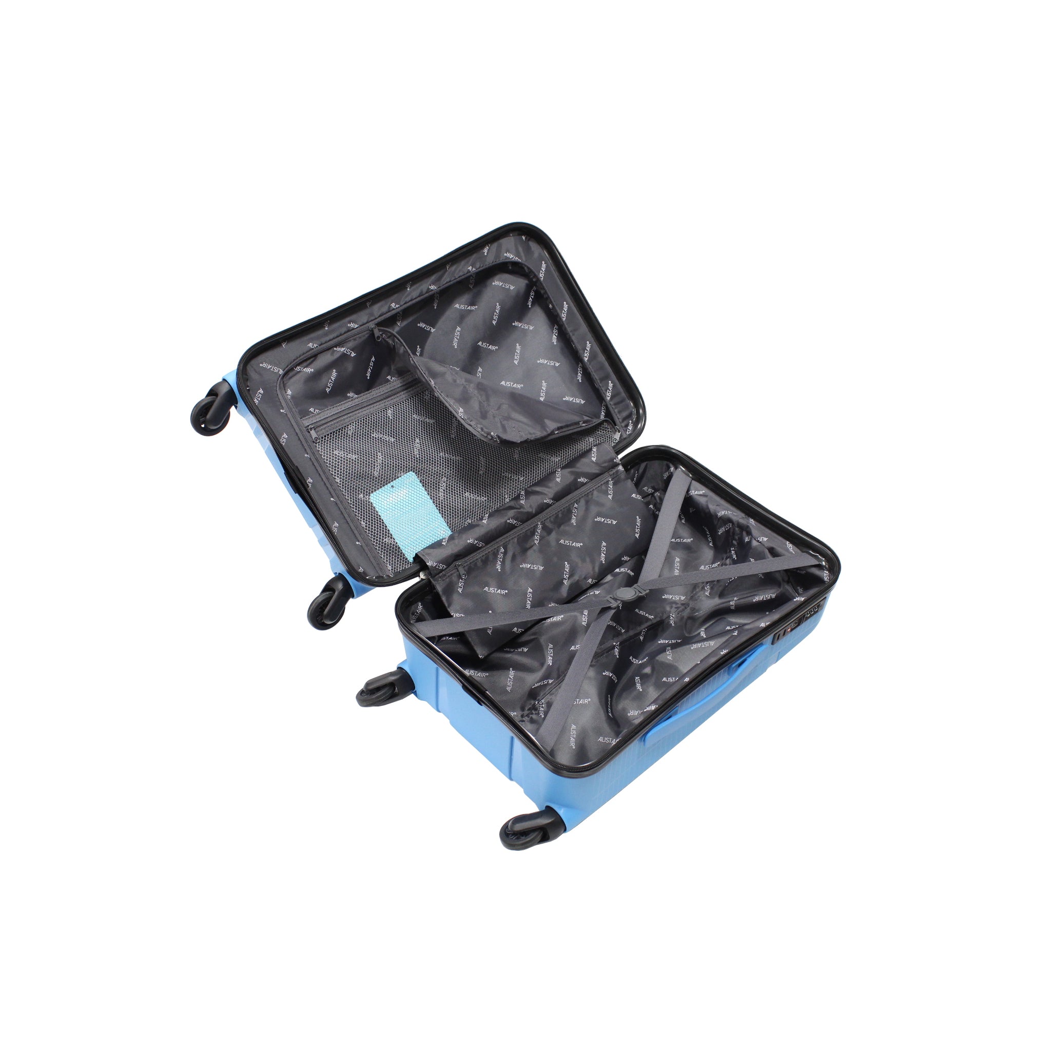 Valise cabine Alistair - Collection X-Smart - 4 roues - Polypropylène - Bleu