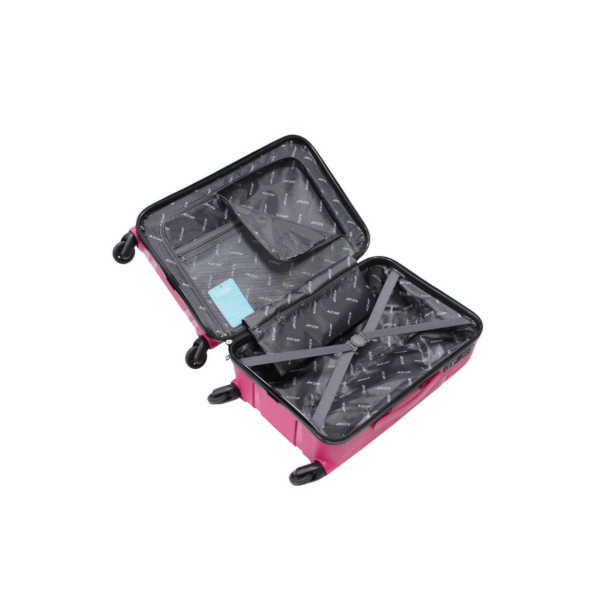 Valise cabine Alistair - Collection X-Smart - 4 roues - Polypropylène - Rose