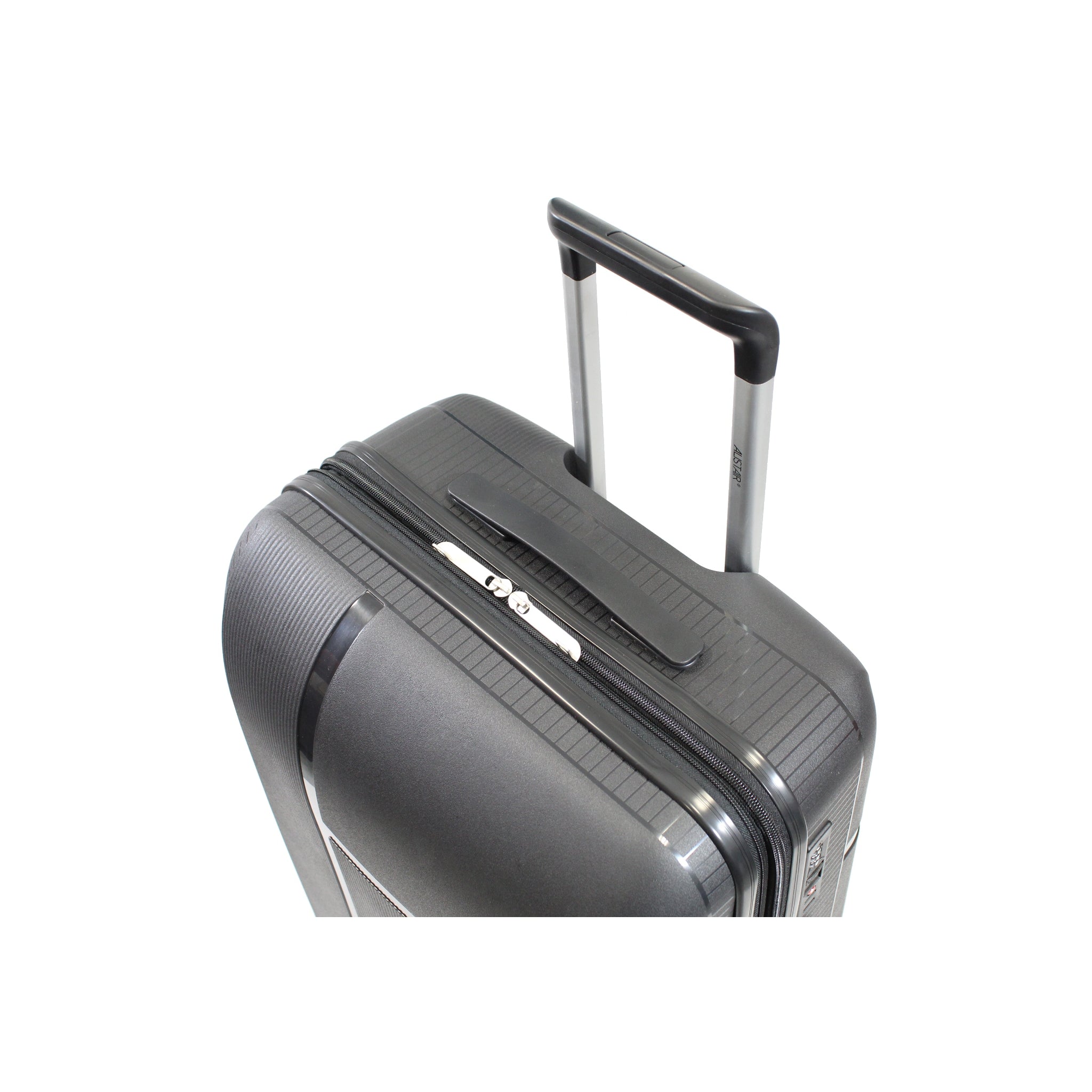 Valise taille moyenne Alistair - Collection X-Smart - 4 roues - Polypropylène - Noir