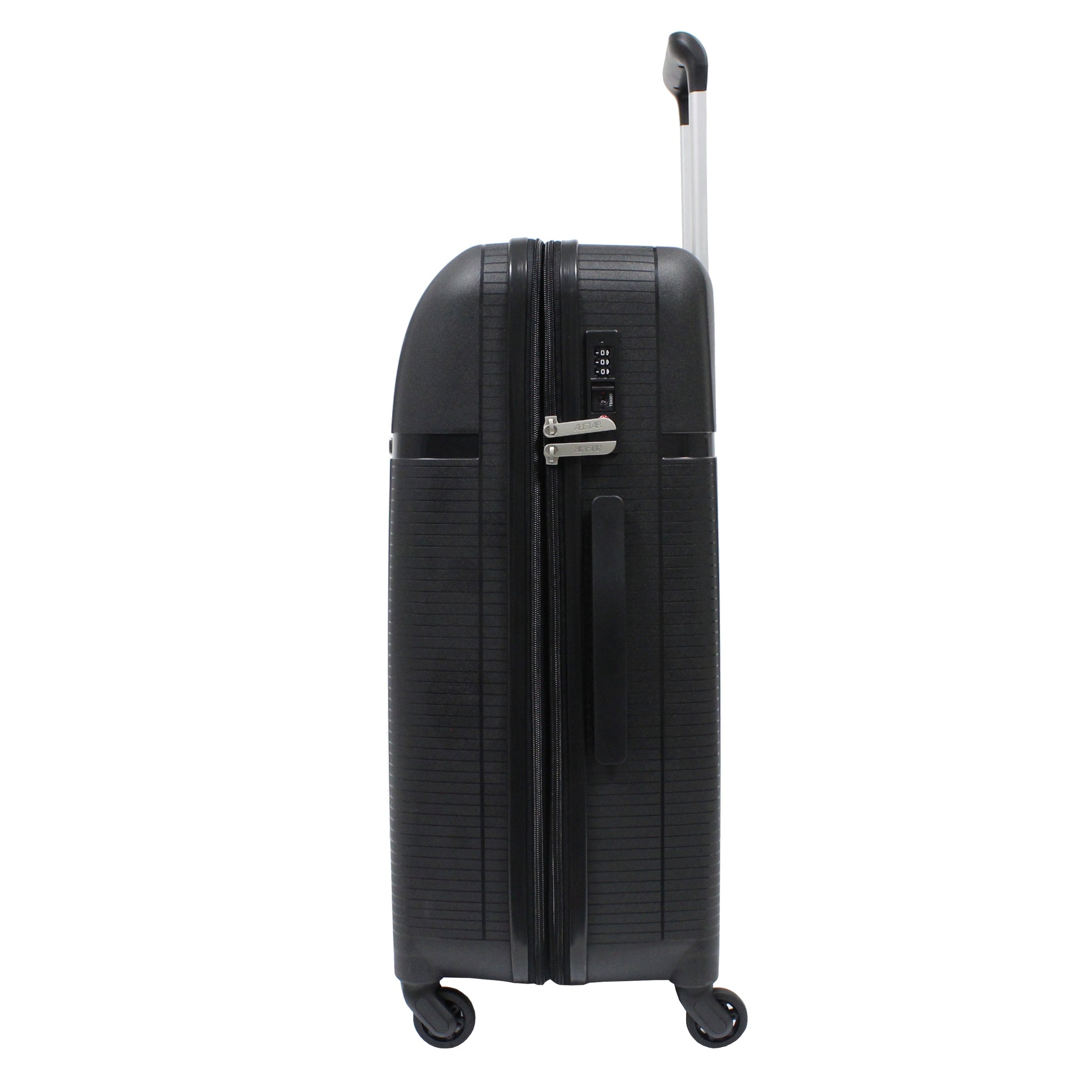 Valise taille moyenne Alistair - Collection X-Smart - 4 roues - Polypropylène - Noir