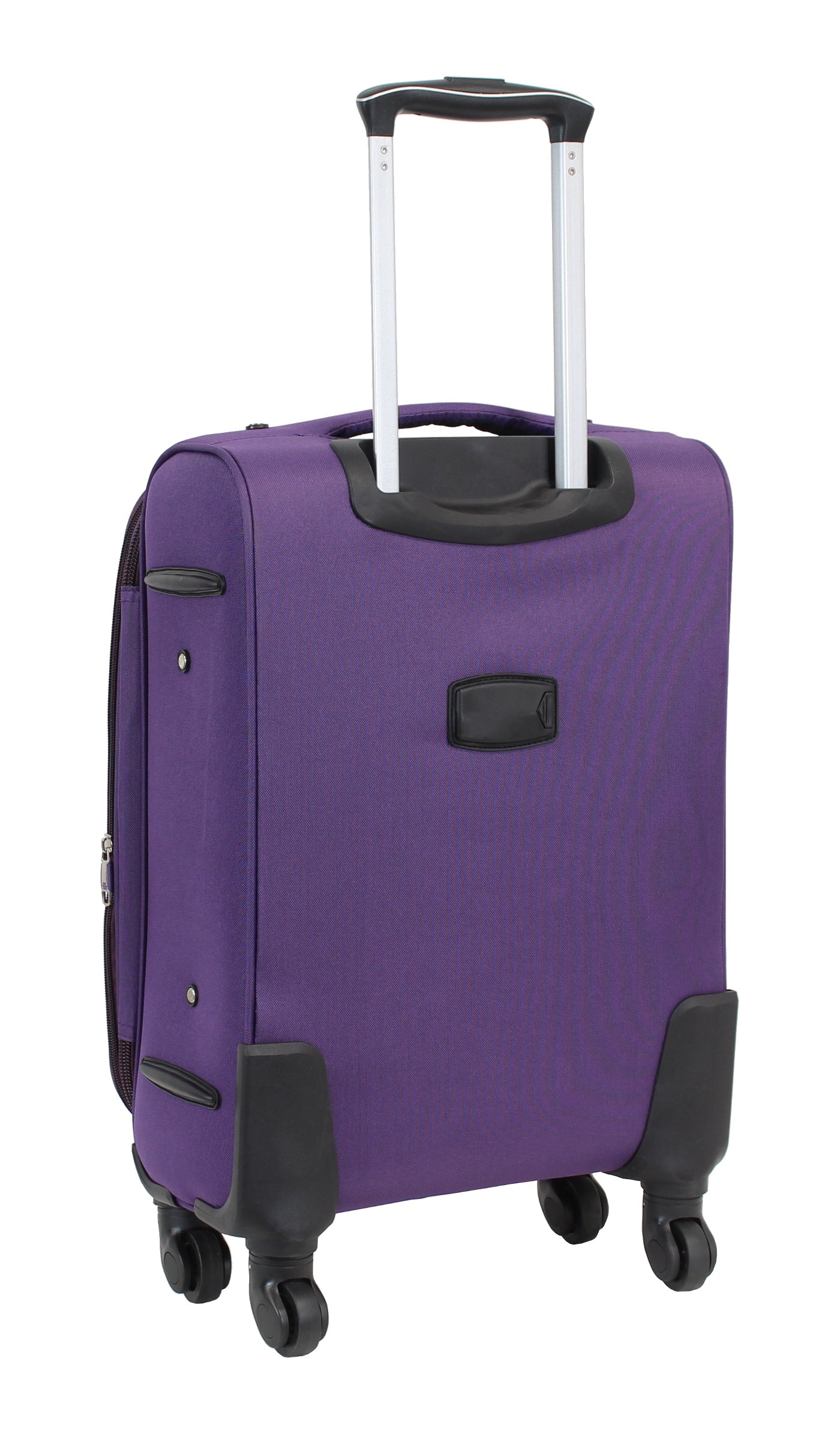 Valise cabine Alistair - Collection Plume - 4 roues - Toile souple - Violet