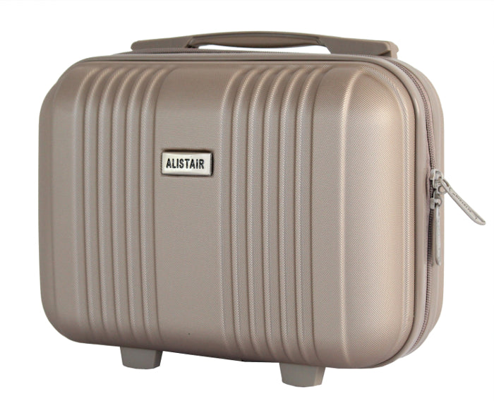 ALISTAIR Airo 2.0 – Valise Taille Cabine 52cm et Vanity – ABS Ultra légère et Résistante - Spécial Compagnie Low Cost – Champagne