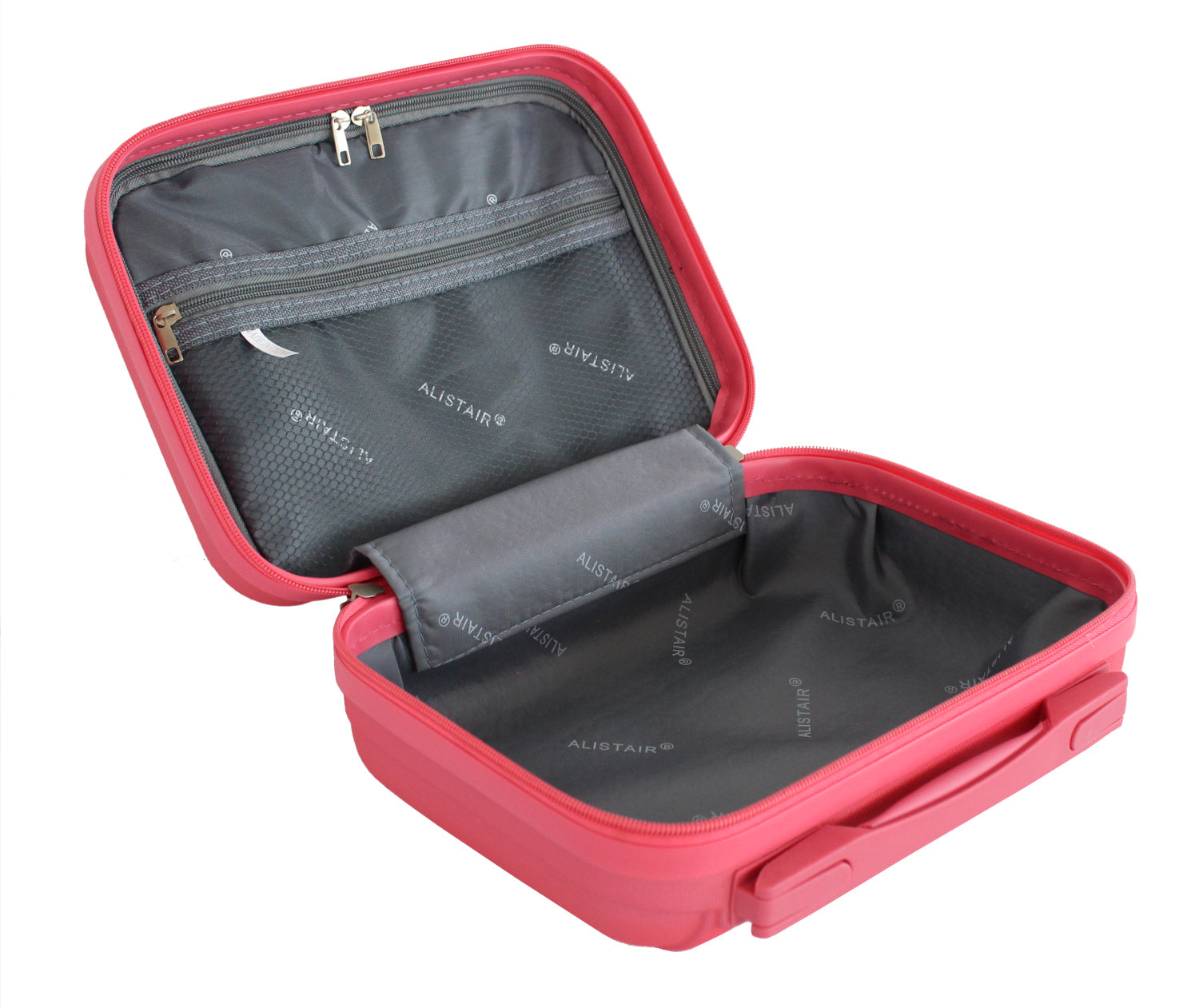 ALISTAIR Airo 2.0 – Valise Taille Cabine 52cm et Vanity – ABS Ultra légère et Résistante - Spécial Compagnie Low Cost – Rose