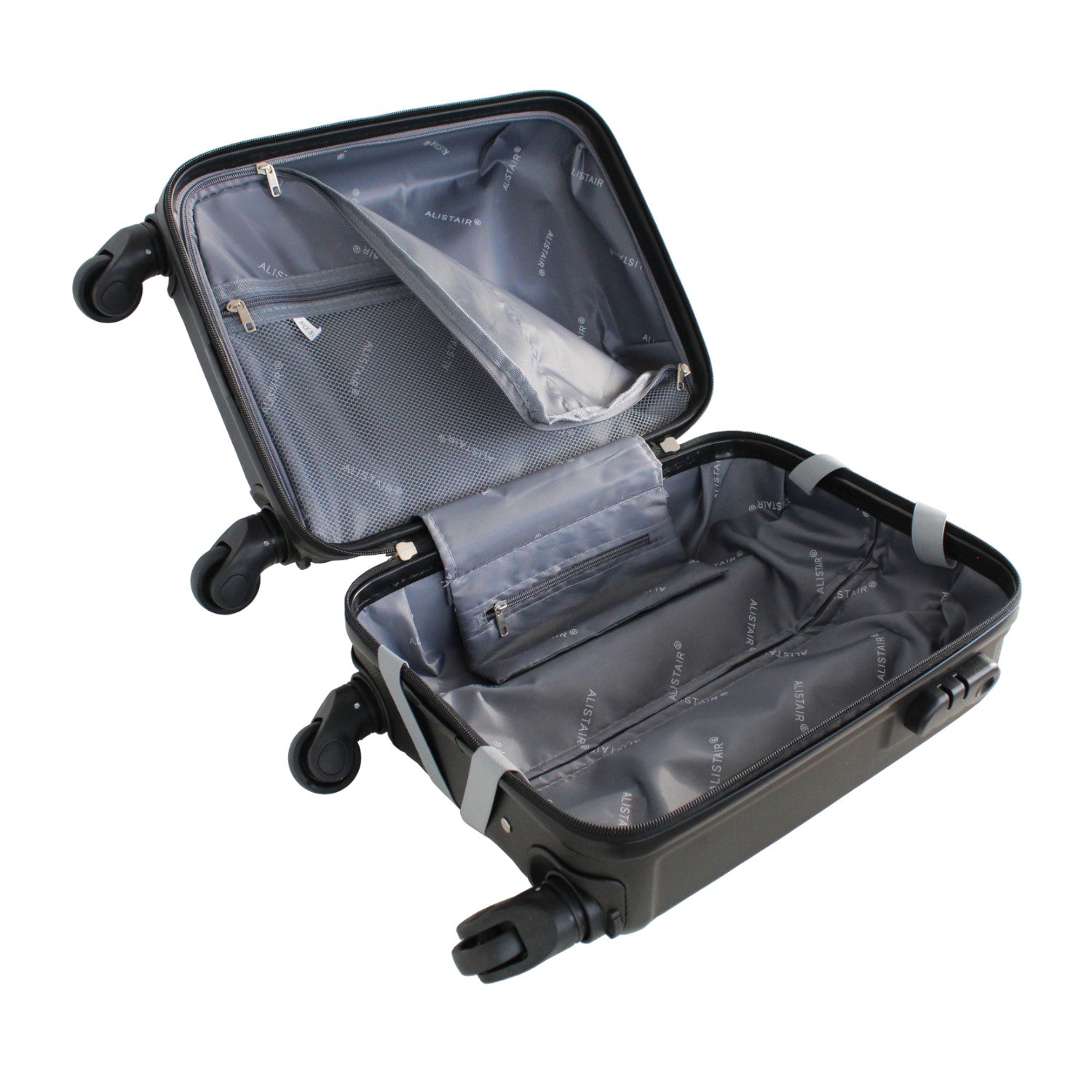 ALISTAIR « Iron » Valise Sous-Siège XXS 45 cm - Marque Française - Garantie 2 Ans en France Noir - Compatible Ryanair et Transavia