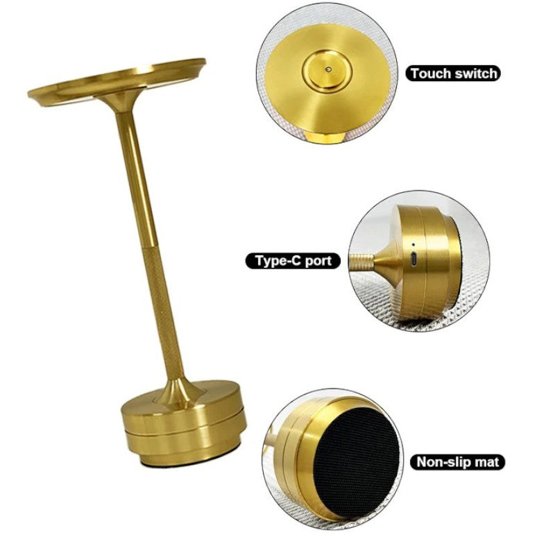 Lampe de table rechargeable LED – Modèle Élodie