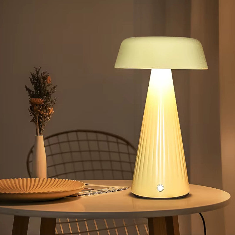 Lampe de table rechargeable LED – Modèle Océane - Forme Champignon