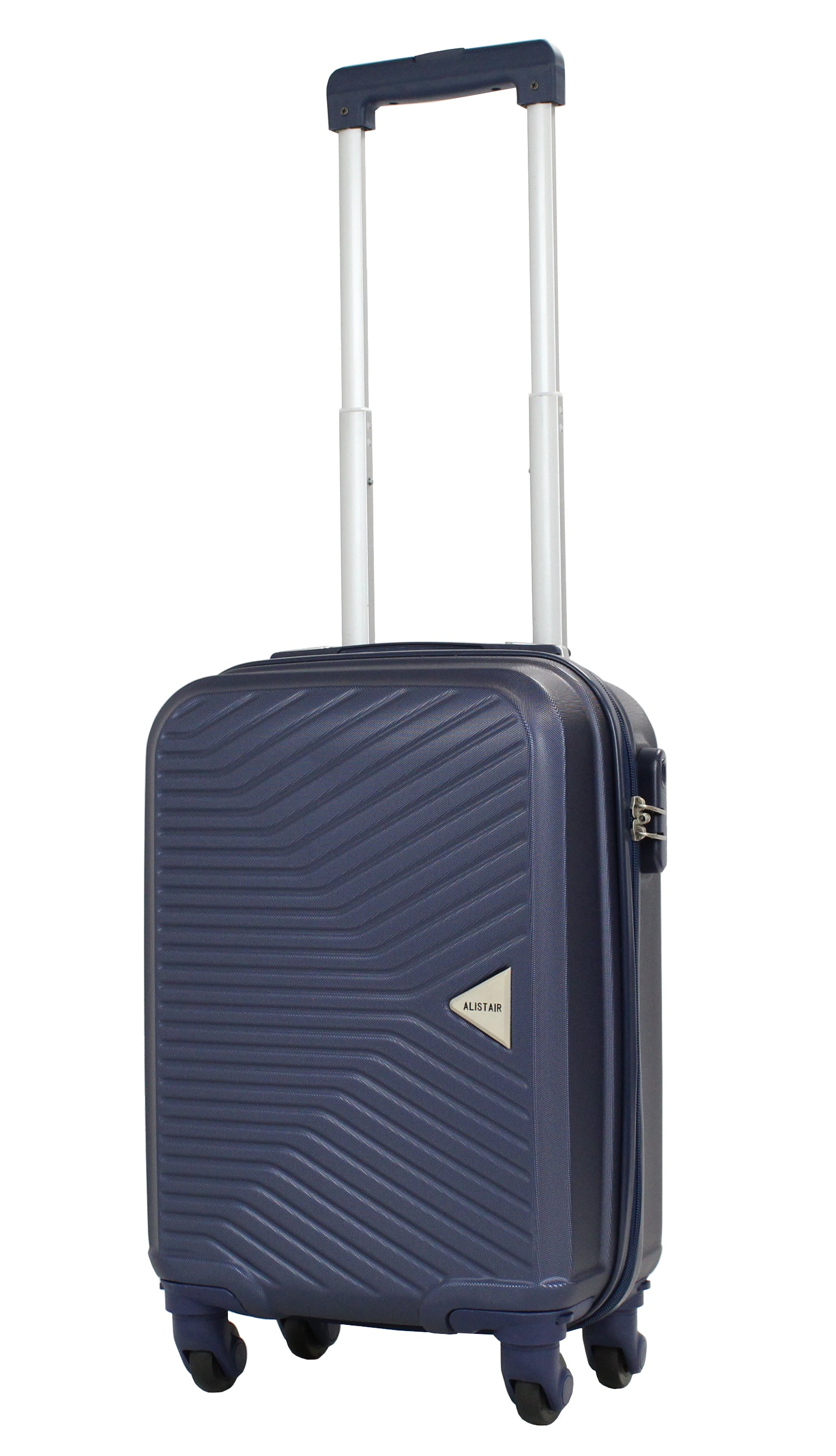 Valise cabine 50 cm et Vanity XS Alistair - Collection Iron - 4 roues - ABS ultra résistant - Bleu
