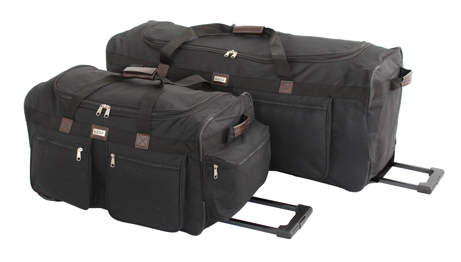 Alistair "X-Brown" - Set de 2 sacs de voyage à roulettes - Petite/Grande